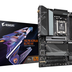 GIGABYTE X670 AORUS ELITE AX Placa base - Compatible con AMD Ryzen 9000 Series CPUs, 16+2+2 Phases Digital VRM, up to 8000MHz DDR5 (OC), 1xPCIe 5.0 + 3xPCIe 4.0 M.2, Wi-Fi 6E, 2.5GbE LAN, USB 3.2 Gen 2x2