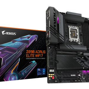 GIGABYTE Placa base Z890 AORUS ELITE WIFI7 - Compatible con CPUs Intel Core Ultra (Serie 2), VRM de 16+1+2 fases, hasta 8800MHz DDR5 (OC), 1xPCIe 5.0 + 3xPCIe 4.0, Wi-Fi 7, LAN 2.5GbE, Thunderbolt 4