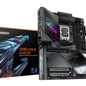 GIGABYTE Z890 AORUS MASTER - Placa base para Intel Core Ultra, DDR5 9500MHz, PCIe 5.0, Wi-Fi 7 y Thunderbolt 4