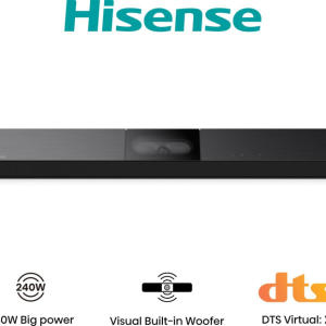 Hisense HS2000 Barra de Sonido 2.1 Canales con 240 W de Potencia