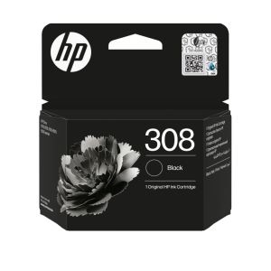 HP Cartucho de Tinta Original 308 Negra - Calidad y Durabilidad Garantizadas