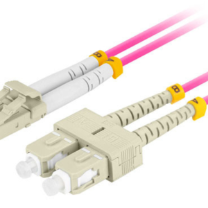 Lanberg FO-LUSU-MD41-0020-VT Cable de fibra óptica e InfiniBand 2 m 2x LC 2x SC LC/SC Rosa