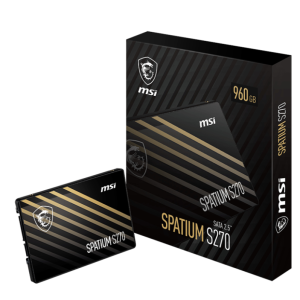 MSI Spatium S270 SATA 2.5" 960GB SSD Serial ATA III 3D NAND Rápido y Fiable