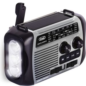 Radio Portátil Analógica Trevi RA 7F30 BT en Negro y Gris