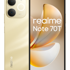 realme Note 70T 17,1 cm (6.74") SIM doble Android 15 4G USB Tipo C 4 GB 256 GB 6000 mAh Oro