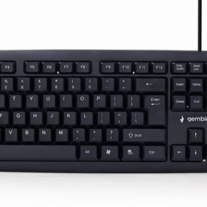 Gembird KB-U-103-PT teclado Oficina USB Portugués Negro