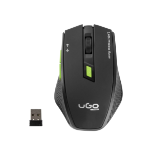 uGo MY-04 ratón Oficina mano derecha RF inalámbrico Óptico 1800 DPI