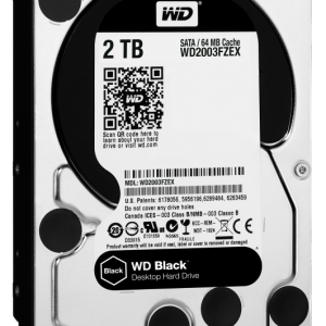 Western Digital WD_BLACK Black disco duro interno 2 TB 7200 RPM 64 MB 3.5" Serial ATA III