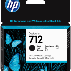 HP Cartucho de Tinta DesignJet 712 negro de 80 ml