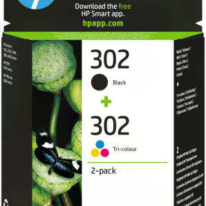 HP Paquete de ahorro de 2 cartuchos de tinta original 302 negro/tricolor