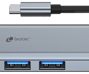 Leotec LEDS05 base para portátil y replicador de puertos Acoplamiento Gris