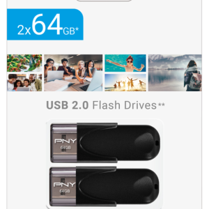 PNY Attaché 4 2.0 64GB unidad flash USB USB tipo A Negro