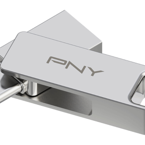 PNY DUO LINK unidad flash USB 128 GB USB Type-A / USB Type-C 3.2 Gen 1 (3.1 Gen 1) Acero inoxidable
