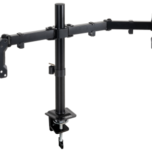 TooQ Soporte de Mesa para 2 Pantallas 17"-32", Color Negro