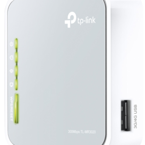 TP-Link TL-MR3020 router inalámbrico Ethernet rápido Banda única (2,4 GHz) Gris, Blanco