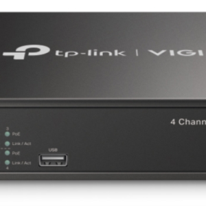 TP-Link VIGI NVR1004H-4P Grabadore de vídeo en red (NVR) Negro