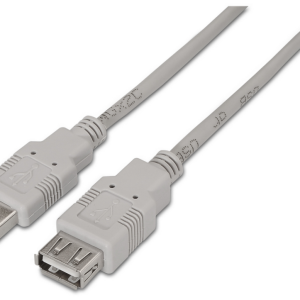 AISENS A101-0014 Cable USB 2.0 Beige de 3 Metros USB A