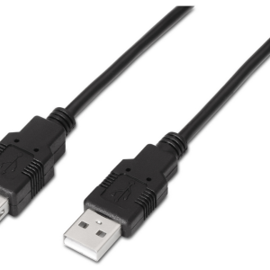 AISENS A101-0015 Cable USB 2.0 Negro 1 Metro USB A Alta Velocidad