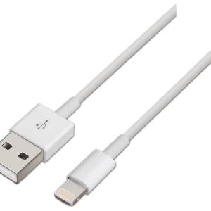 AISENS A102-0036 Cable Lightning 2 m Blanco - Alta Velocidad y Compatibilidad