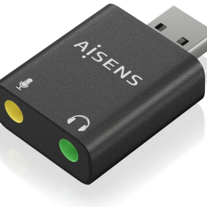 AISENS A106-0768: Adaptador Cambiador de Género para Cable 2x 3.5 mm