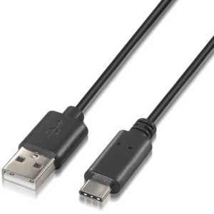 AISENS A107-0052 Cable USB 2.0 2m USB A a USB C Negro - Alta Velocidad y Compatibilidad