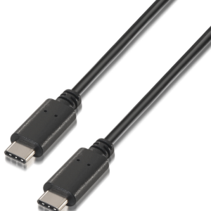 AISENS A107-0058 Cable USB 2.0 USB C Negro 3m - Alta Velocidad y Durabilidad