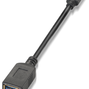AISENS A107-0062 Cable USB 3.2 Gen 1 Tipo C a USB A 0,15 m Negro
