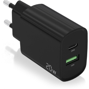 AISENS A110-0755 Cargador Universal Negro con Carga Rápida para Dispositivos Móviles