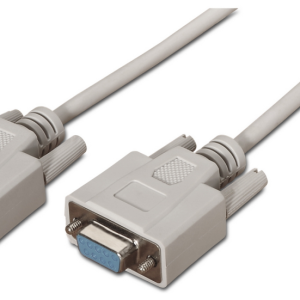 AISENS A112-0065 Cable de Serie Beige DB9 1,8 m – Conexión Segura y Fiable