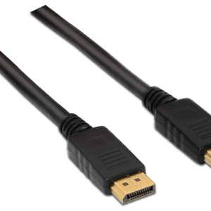 AISENS A124-0130 Cable DisplayPort 3 m Negro - Alta Velocidad y Calidad