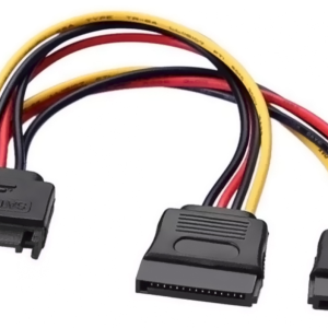 AISENS A131-0353 cable SATA 0,2 m con conectores de 15 pines en negro, rojo y amarillo