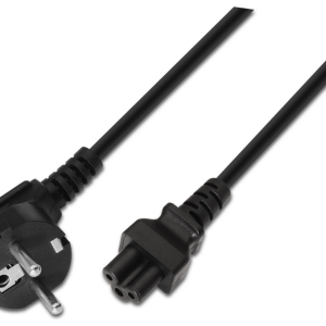 AISENS A132-0172 cable de transmisión negro 1,5 m con acoplador CEE7/7 C5