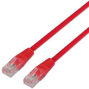 AISENS A135-0238 Cable de Red Rojo 1 m Cat6 U/UTP - Alta Velocidad y Fiabilidad