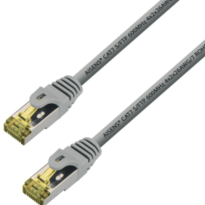 AISENS A146-0336 Cable de Red Gris 3 m Cat7 S/FTP (S-STP) Alta Velocidad