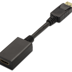 AISENS Adaptador DisplayPort a HDMI 0,15 m Negro - Cable Vídeo A125-0134