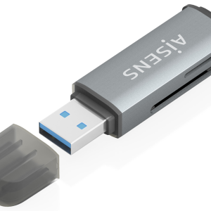 AISENS ASCR-2A09-GR lector de tarjeta USB 3.2 Gen 1 Type-A rápido y confiable