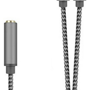 AISENS Cable Adaptador Audio Jack 3.5mm 4 Pines a 2x Jack 3.5mm 3 Pines, 25cm, Gris