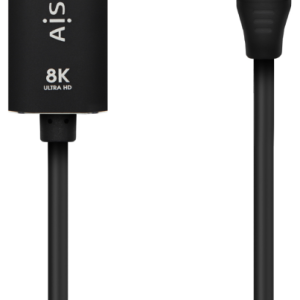 AISENS Cable Conversor USB-C a DisplayPort 8K@60Hz - Aluminio, 1.8M Negro
