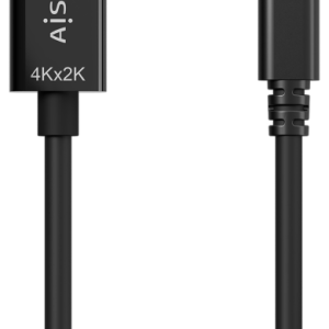 AISENS Cable Conversor USB-C a HDMI 4K@30Hz 1.8M Negro – Alta Definición y Compatibilidad