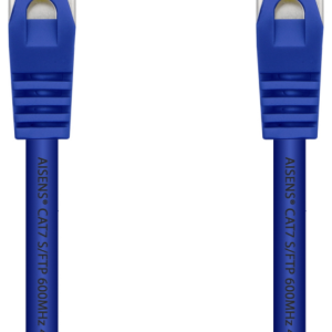 AISENS cable de red Cat7 Azul 1 m S/FTP (S-STP) de alta velocidad