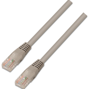 AISENS Cable de Red Cat6 U/UTP Gris 2m - Alta Velocidad y Rendimiento