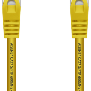 AISENS Cable De Red RJ45 LSZH Cat.7 600 MHz S/FTP PIMF AWG26 0.5m Amarillo