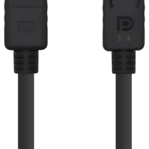 AISENS Cable DisplayPort V1.4 8K@60Hz DP/M-DP/M 2.0m Negro - Alta Velocidad y Calidad