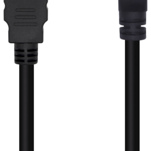 AISENS Cable HDMI V2.0 Acodado Premium 4K@60Hz Alta Velocidad 1m Negro