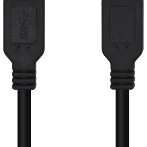 AISENS Cable USB 3.0 Tipo A/M-A/M Negro 3 metros - Alta Velocidad y Durabilidad