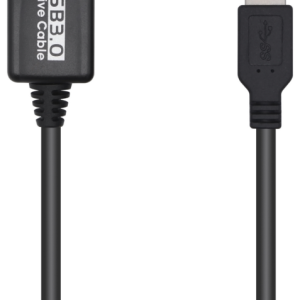 AISENS Cable USB 3.0 Prolongador con Amplificador Tipo A/M-A/H 5m Negro