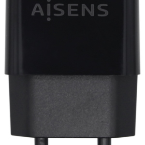 AISENS Cargador USB 10W Alta Eficiencia 5V/2A Negro Compacto y Seguro