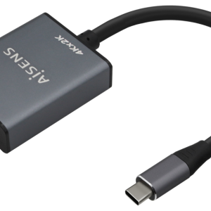 AISENS Conversor USB-C a HDMI 4K@30Hz Aluminio, Gris 15cm