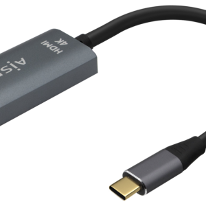 AISENS Conversor USB-C a HDMI 4K@60Hz en Aluminio, Gris, 15cm