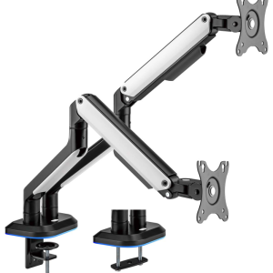 AISENS DT32TSR-297 soporte para monitor de 32" escritorio en Negro y Blanco